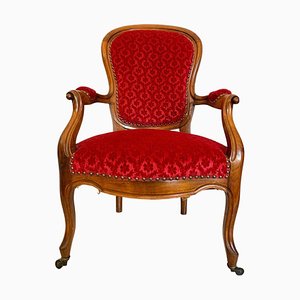 Fauteuil Louis XV, 1850s