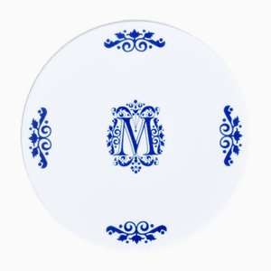 Ornaments Limoges Dessert Plate in Porcelain from Maison Manoï