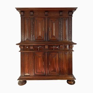French Walnut Cabinet, Early 17th Century