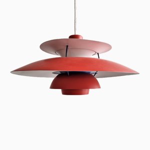 Red Ph5 Pendant Lamp by Poul Henningsen for Louis Poulsen, Denmark