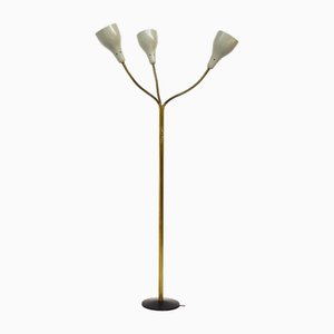 Large Floor Lamp with 3-Jointed Arms by Giuseppe Ostuni for Oluce, Italy, 1956