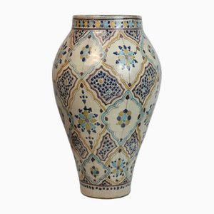 Large Moroccan Ceramic Vase, 1930s