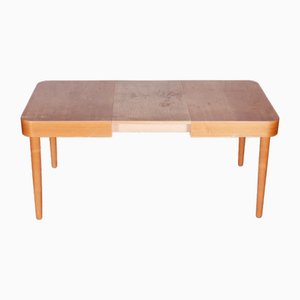 Mid-Century Ash Dining Table in Revived Polish attributed to Uluv, Czechia, 1950s