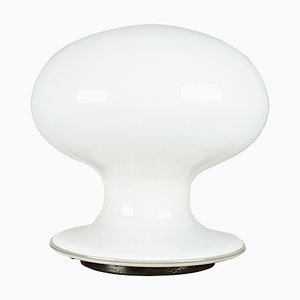 Lámpara de mesa hongo de cristal de Murano de Vistosi, años 60