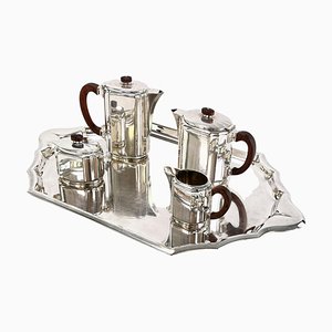 Art Deco Silver Coffee Set from Christoffle, 1920s, Set of 5