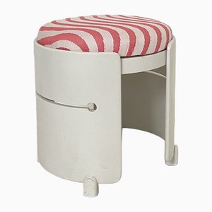 Mid-Century Stool Painted and Padded, 1970