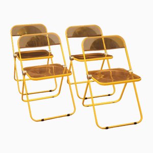 Plia Chairs by by Giancarlo Piretti for Anonima Castelli, 1970, Set of 4