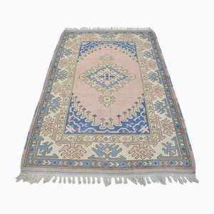 Anatolian Modern Tribal Rosa & Blau Pastell Teppich
