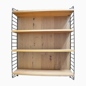 Mid-Century String Wall Shelf by Nisse Strinning, 1950s