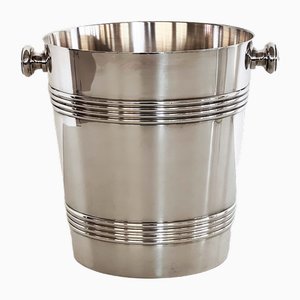 Silver-Plated Champagne Ice Bucket or Wine Cooler by Broggi Milano, Italy, 1980