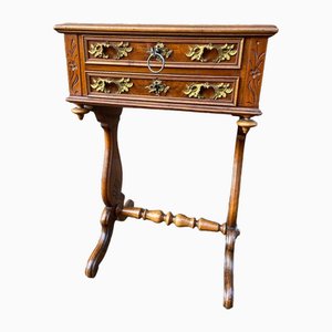 French Louis-Philippe Sewing Cabinet with Drawers, 1890s