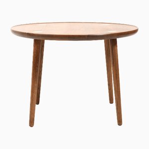 Mesa de centro danesa de roble de Jacob Kjær, años 50