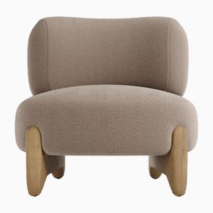 Modern Tobo Armchair in Fabric and Oak Wood by Collector Studio
