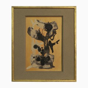 Suzanne Thienpont, Brutalist Composition with Sand, 1971, Mixed Media, Framed