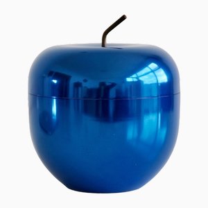 Bright Blue Apple Ice Bucket Sculpture by Ettore Sottsass, Italy, 1953