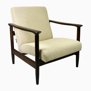 Beige Boucle GFM-142 Armchair attributed to Edmund Homa, 1970s