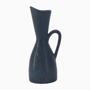 Blaue Sandstein Vase von Carl-Harry Stålhane für Rörstrand, 1960er