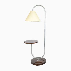 Verchromte Bauhaus Stehlampe von Robert Slezak für Slezak, 1930er