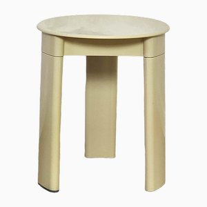 Space Age Italian Plastic Stool in Beige by Olaf Von Bohr for Gedy, 1970s