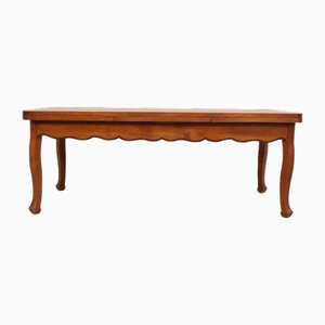 Large Louis XV Style Dining Table with Extensions in Cherry, 1990s