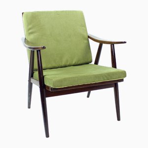 Boomerang Armchair attributed to Michael Thonet for Ton, Former Czechoslovakia, 1960s