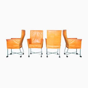 Leather Dining Chairs by Gerard Van Der Berg from Montis, 1980s, Set of 4