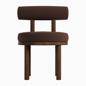 Modern Moca Chair in Boucle and Oak by Collector Studio