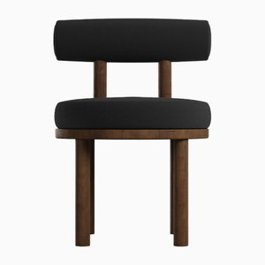 Modern Moca Chair in Boucle and Smoked Oak by Collector Studio