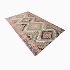 Turkish Kilim Rug in Pastel Wool