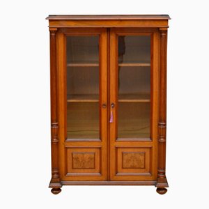 French Bookcase with Showcase in Walnut, 1880s