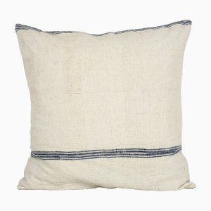Cushion Cover in Natural Hemp with Stripe