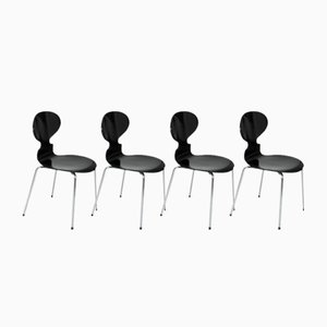 Model 3101 Ant Chairs by Arne Jacobsen for Fritz Hansen, Denmark, 1986, Set of 4