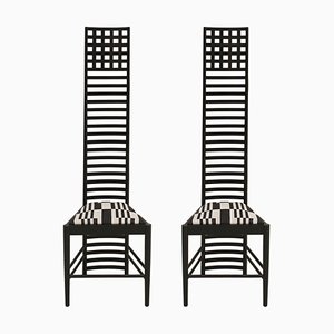 Chaises Mid-Century Moderne en Frêne par Charles Rennie Mackintosh, Italie, Set de 2