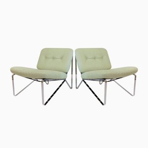 Leather Lounge Chairs by Hartmut Lohmeyer for Mauser Werke Waldeck, 1960s, Set of 2