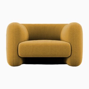 Jacob Armchair in Fabric Boucle Mustard by Collector Studio