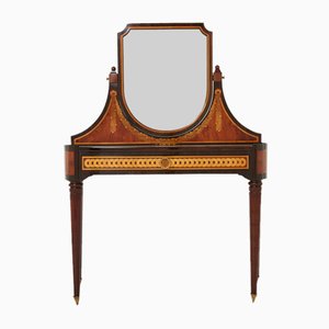 Art Deco French Marquetry Vanity attributed to Maurice Dufrene, 1920s