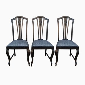 Art Nouveau Chairs, 1920s, Set of 3