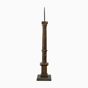 Carved and Gilt Wood Candleholder, 19th Century