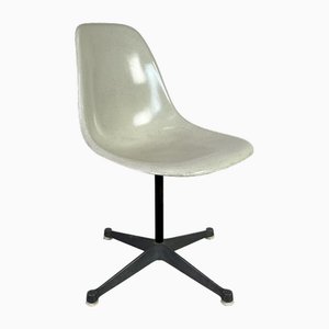 PSC Swivel Base Office Chair in Parchment by Eames for Herman Miller, 1960s