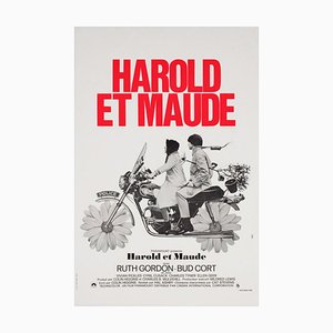Póster pequeño de la película francesa Harold & Maude, 1972