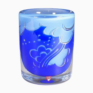 Vaso Massive Ariel di Olle Alberius per Orrefors, Svezia, 1987