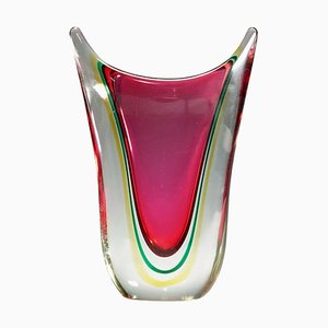 Mid-Century Murano Sommerso Art Glass Vase from C.O.V.E.M, 1960s