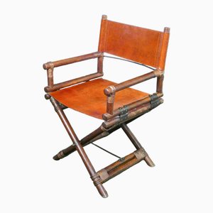 Bamboo and Leather Chair by Lyda Levi, 1960s