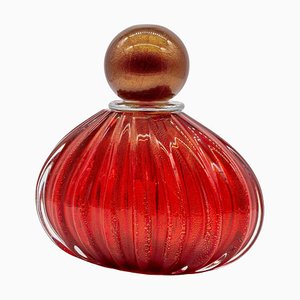 Rote Italienische Parfum Bottle Vase aus Muranoglas, 2010er
