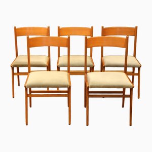 Vintage Teak Chairs, 1960s, Set of 5