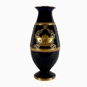 Ceramic Vase in Gilded Bronze, 1890s