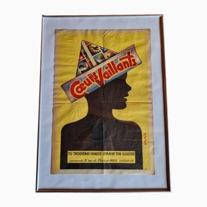 Cœurs Vaillants Advertising Poster, 1950s