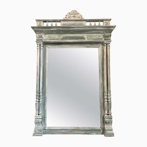 19th Century Neo-Renaissance Mirror in Patinated Wood