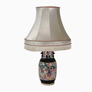 Lampe de Bureau en Porcelaine de Nanjing, Chine, Fin du 19ème Siècle