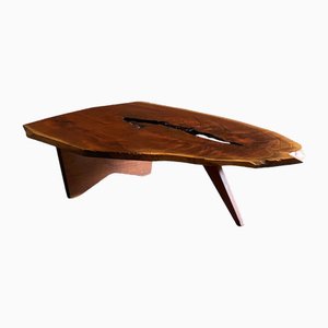 Table Basse Slab Live Edge par George Nakashima, 1961